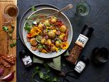 Warm Roast Potato Salad with Smoky BBQ Vinaigrette